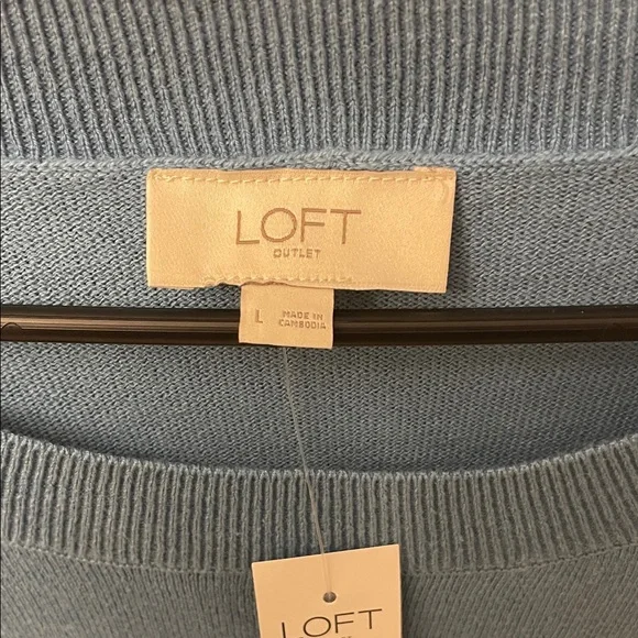 LOFT Blue Sweater with Penguin Design - Picture 3 of 5